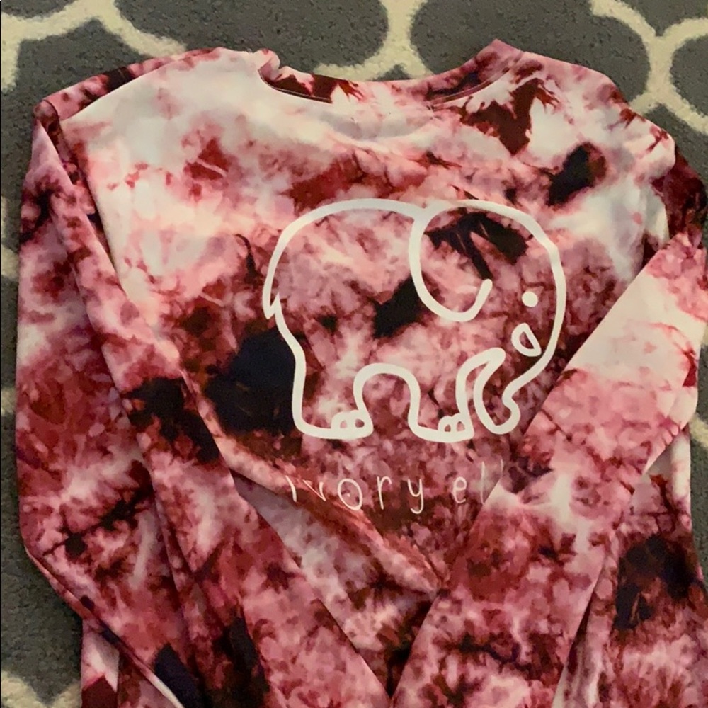 Ivory Ella tie dye long sleeve shirt